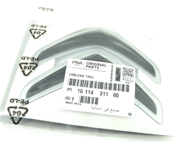 Emblema Marca Trasera Citroen C4 Cactus 1611431180 Nuevo Original